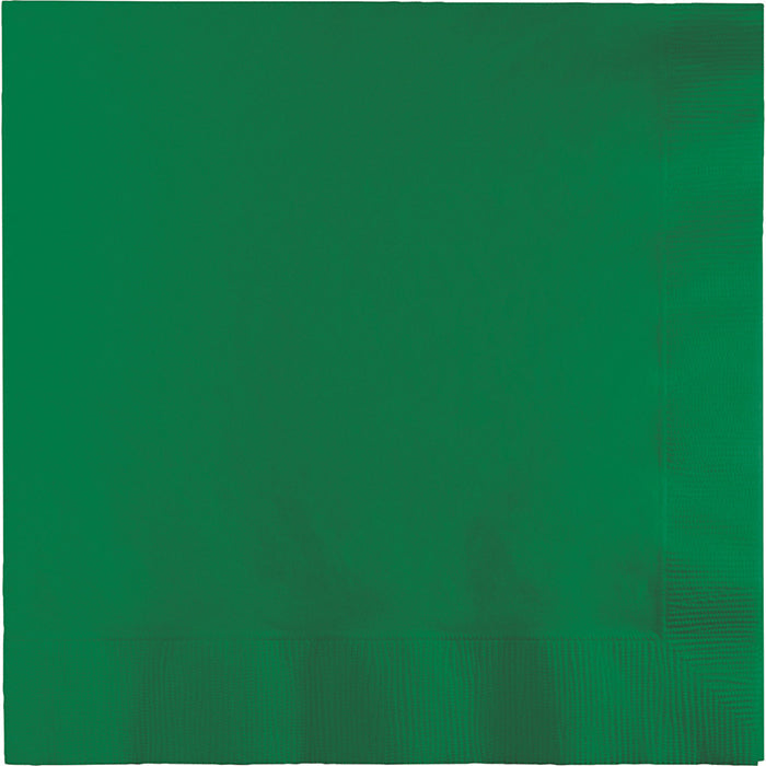 Bulk 250ct Emerald Green Dinner Napkins 3 Ply 