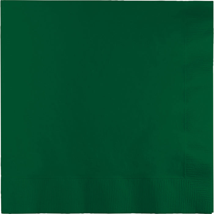 Bulk 250ct Hunter Green Dinner Napkins 3 Ply 