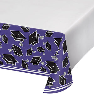 12ct Bulk Graduation School Spirit Purple Table Covers