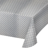 6ct Bulk Diamond Plate Plastic Table Covers