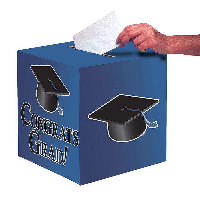 6ct Bulk Graduation Card Boxes, Blue
