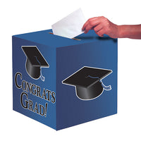 6ct Bulk Graduation Card Boxes, Blue