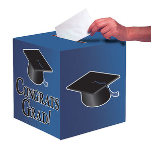 Blue Graduation Card Box by Creative Converting