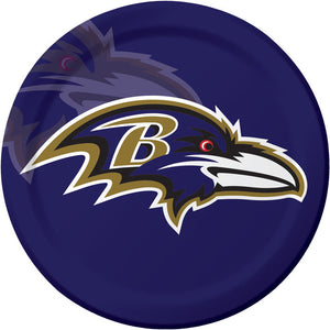 Baltimore Ravens Paper Plates, 8 ct by Creative Converting