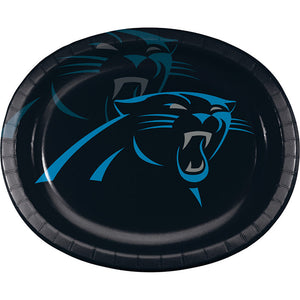 Carolina Panthers Oval Platter 10" X 12", 8 ct by Creative Converting