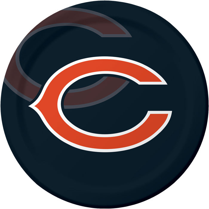 Chicago Bears Paper Plates, 8 ct by Creative Converting