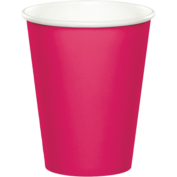 Bulk 240ct Hot Magenta 9 oz Hot & Cold Cups 