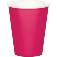 Bulk 240ct Hot Magenta 9 oz Hot & Cold Cups 