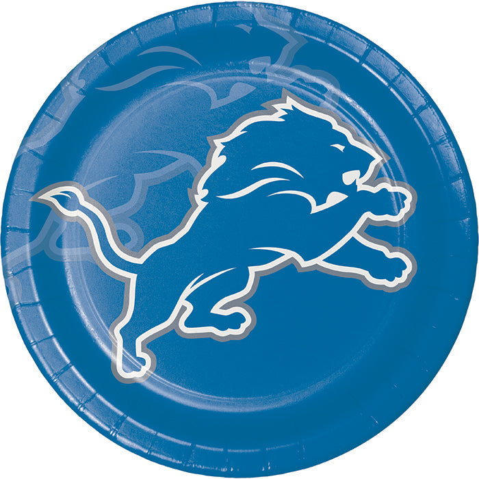 96ct Bulk Detroit Lions Dinner Plates by Creative Converting