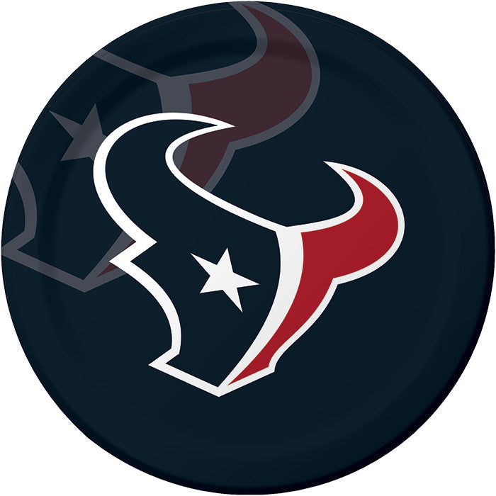 96ct Bulk Houston Texans Dinner Plates