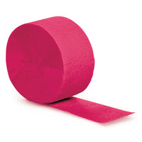 Bulk 12ct Hot Magenta Crepe Streamer 81 ft 