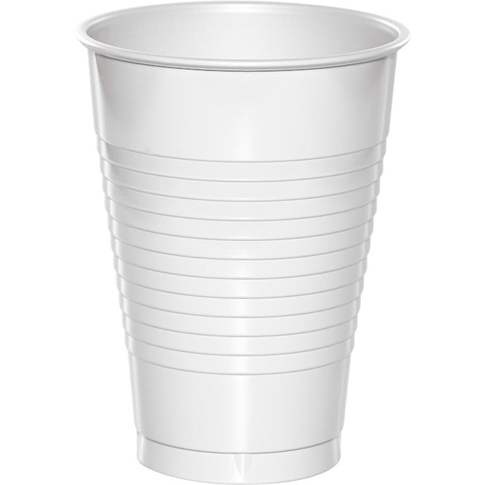 Bulk 240ct White 12 oz Plastic Cups 
