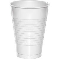 Bulk 240ct White 12 oz Plastic Cups 