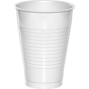 White Premium Plastic Cups 12 Oz., 20 ct by Creative Converting