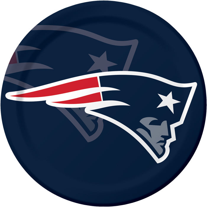 New England Patriots Paper Plates, 8 ct by Creative Converting