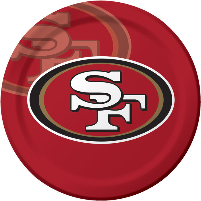 96ct Bulk San Francisco 49ers Dinner Plates