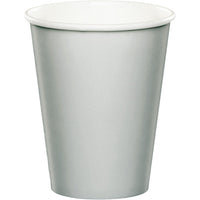 Bulk 240ct Shimmering Silver 9 oz Hot & Cold Cups 