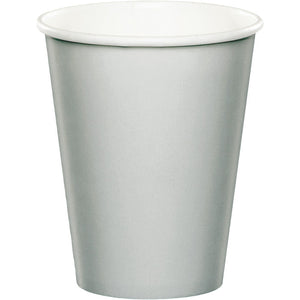 Shimmering Silver Hot/Cold Paper Paper Cups 9 Oz., 24 ct by Creative Converting