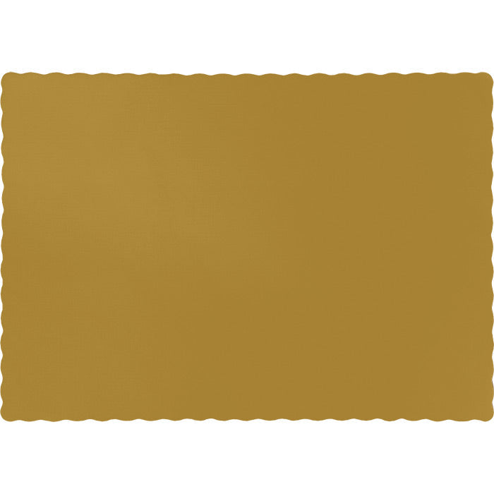 Glittering Gold Placemats, 50 ct by Creative Converting
