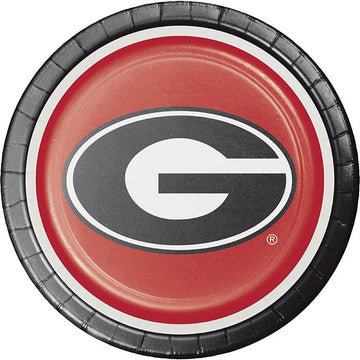 Bulk University of Georgia Bulldogs Paper Dinner Plates (96 per Case)