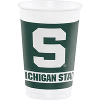 96ct Bulk Michigan State University 20 oz Plastic Cups