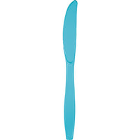 Bulk 288ct Bermuda Blue Plastic Knives 