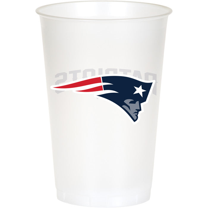 96ct Bulk New England Patriots 20 oz Plastic Cups