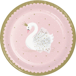 Stylish Swan Paper Plates, Pack Of 8 by Creative Converting
