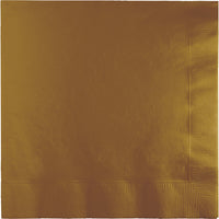 Bulk 600ct Glittering Gold 2 Ply Luncheon Napkins 
