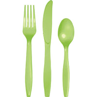Bulk 288ct Fresh Lime Assorted Plastic Cutlery 