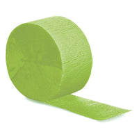 Bulk 12ct Fresh Lime Green Crepe Streamer 81 fts 
