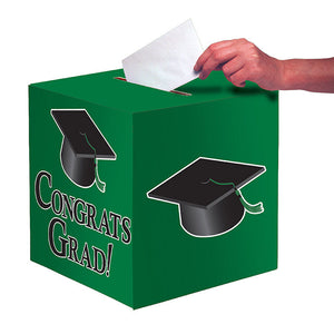 6ct Bulk Graduation Card Boxes Green