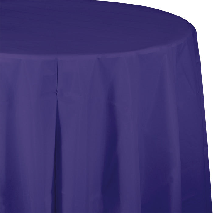 Purple Tablecover, Octy Round 82" Plastic by Creative Converting
