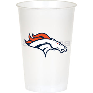 96ct Bulk Denver Broncos 20 oz Plastic Cups