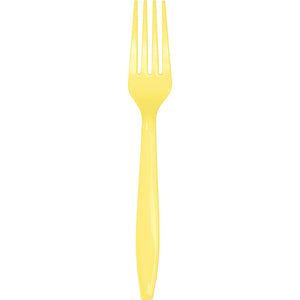 Mimosa Yellow Plastic Forks, 24 ct by Creative Converting