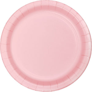 Bulk 240ct Classic Pink Sturdy Style Paper Banquet Plates 10.25 inch 