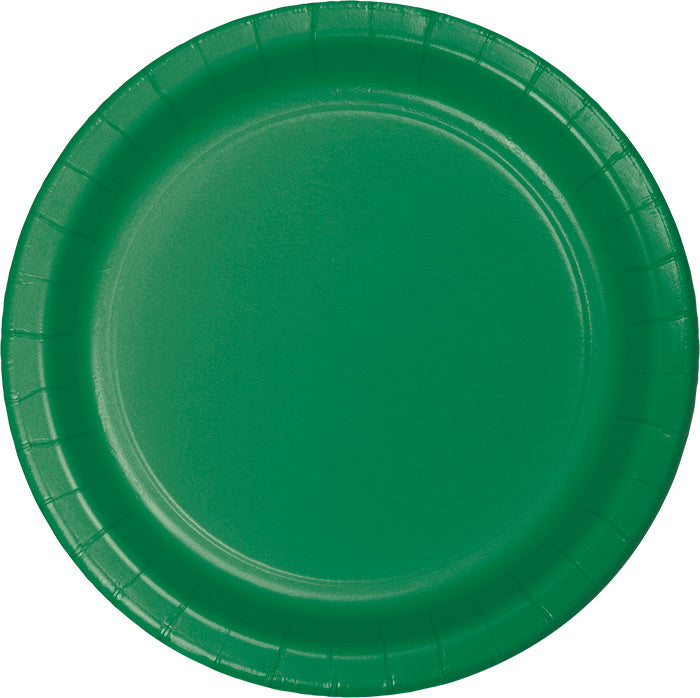 Bulk 240ct Emerald Green Sturdy Style Paper Banquet Plates 10.25 inch 