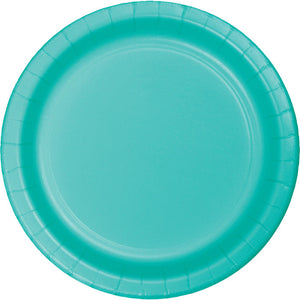 Bulk 240ct Teal Lagoon Sturdy Style Paper Banquet Plates 10.25 inch 