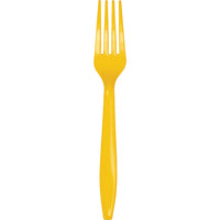 Bulk 288ct School Bus Yellow Plastic Forks 