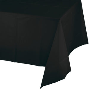 Bulk 12ct Black Velvet Plastic Table Covers 