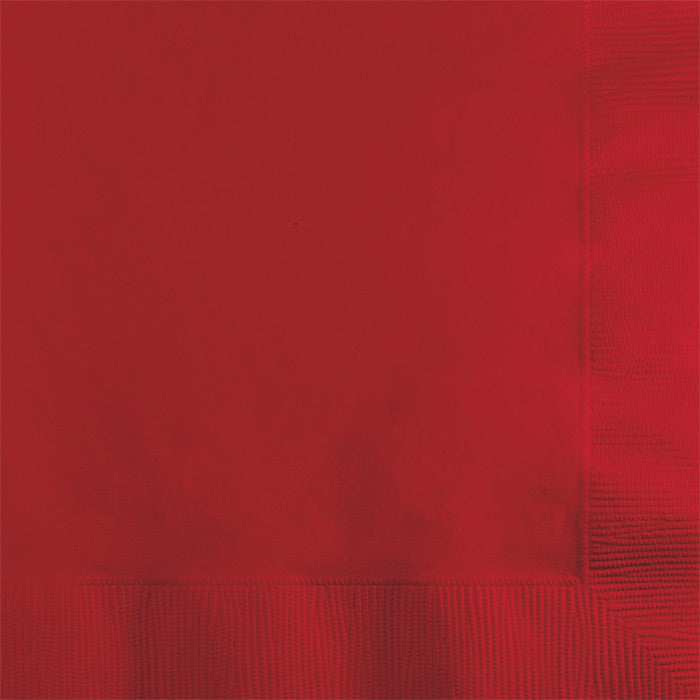 Bulk 600ct Classic Red 2 ply Beverage Napkins 