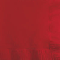 Bulk 600ct Classic Red 2 ply Beverage Napkins 