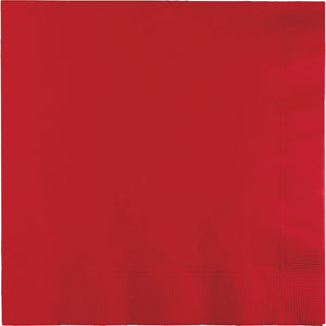 Bulk 500ct Classic Red Luncheon Napkins 3 ply 