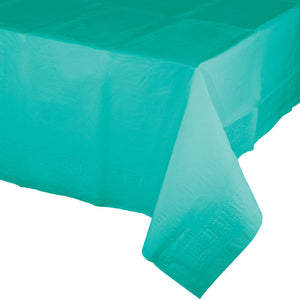 Teal Lagoon Tablecover 54"X 108" Polylined Tissue by Creative Converting