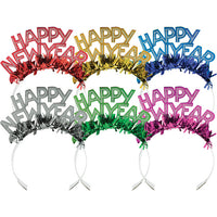 50ct Bulk New Year's Foil & Glitter Tiaras