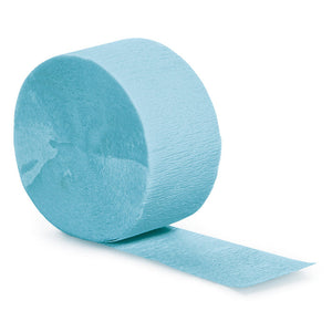 Pastel Blue Crepe Streamers 81' by Creative Converting