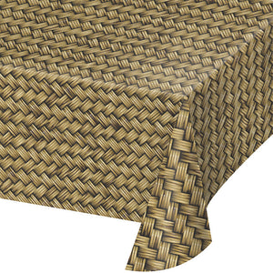 Basket Weave Plastic Table Cover, 54" X 108" by Creative Converting