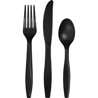 Bulk 216ct Black Velvet Value Friendly Assorted Plastic Cutlery 