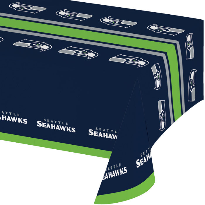 Seattle Seahawks Plastic Table Cover, 54" x 102" by Creative Converting