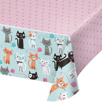6ct Bulk Purr-fect Cat Party Plastic Table Covers